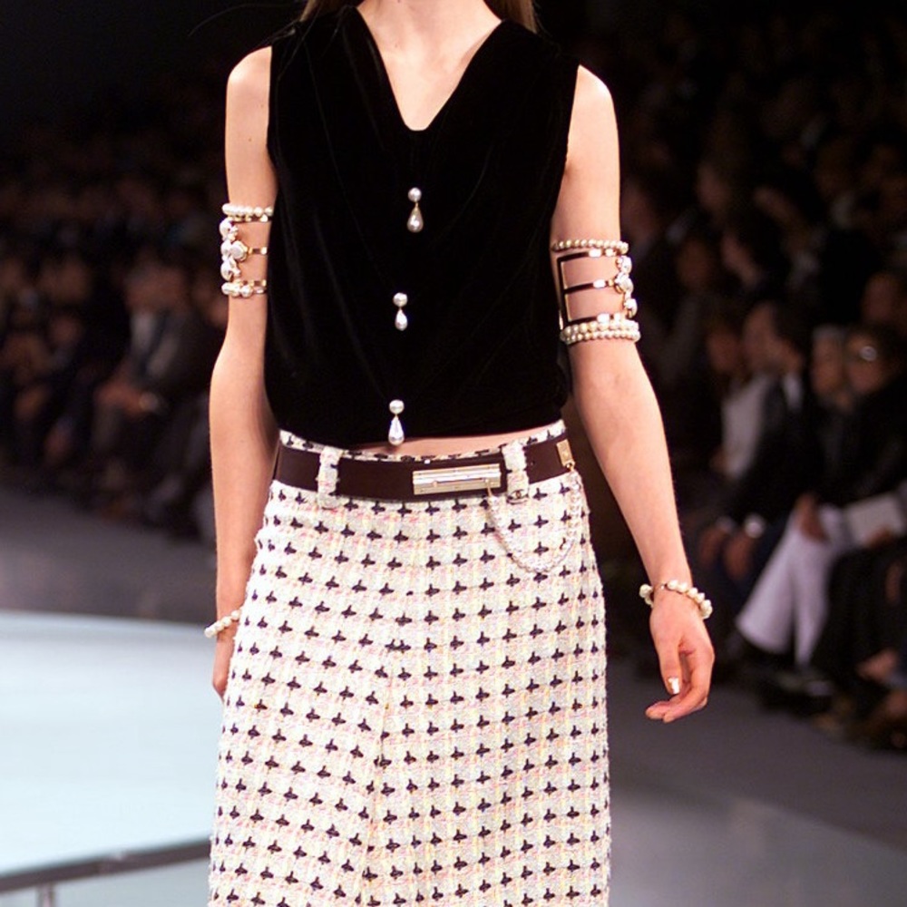 Chanel Tweed Runway Skirt